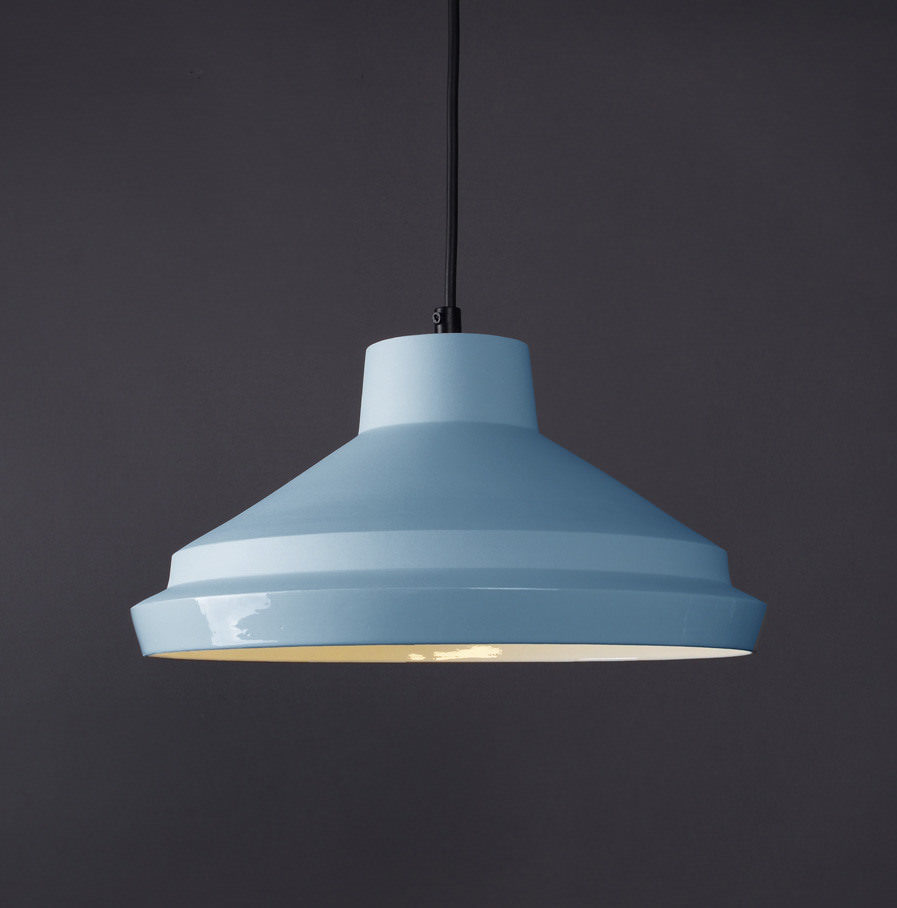 Pendant Light Notos Large, sky blue porcelain