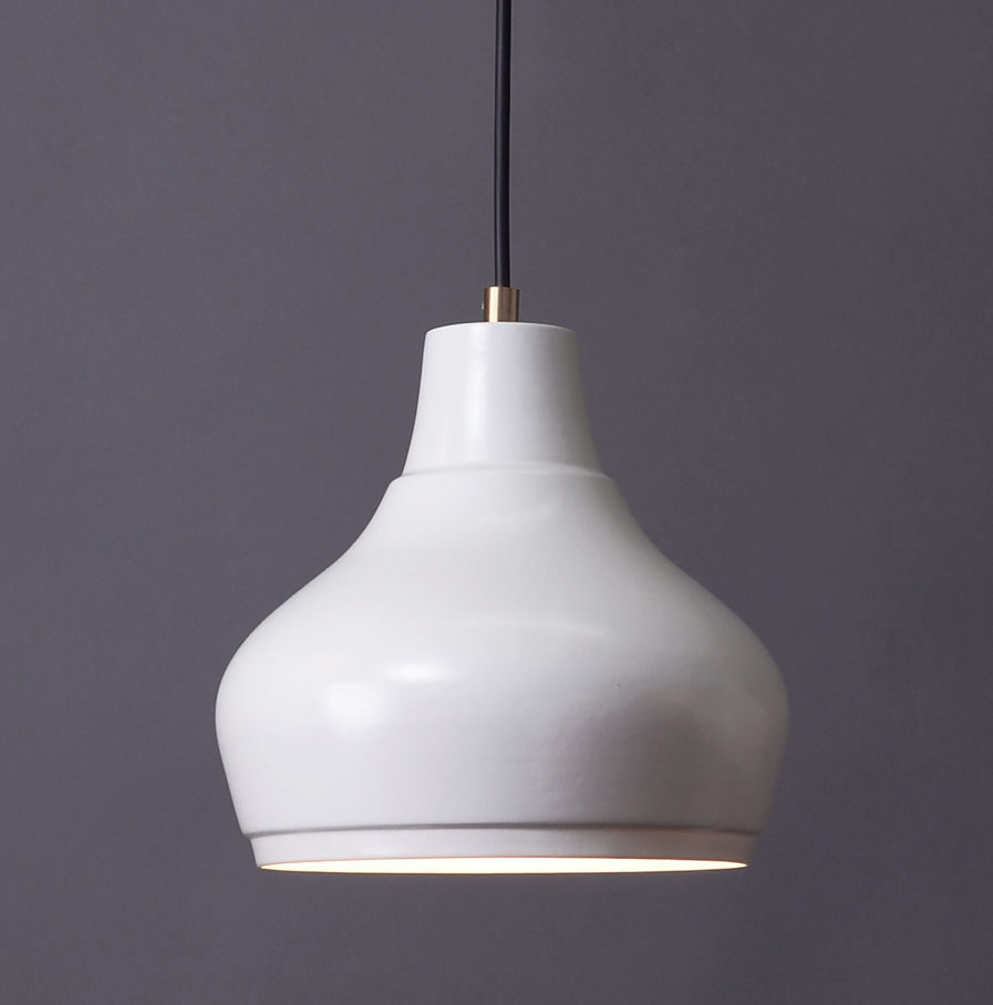 Pendant light Aeolus Medium, porcelain