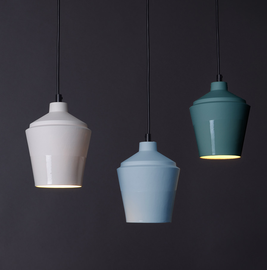 Porseleinen designlampen Notos small, ontwerp van Fenna Oosterhoff