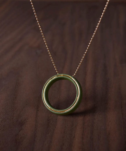 Geometrics ketting Circle groen