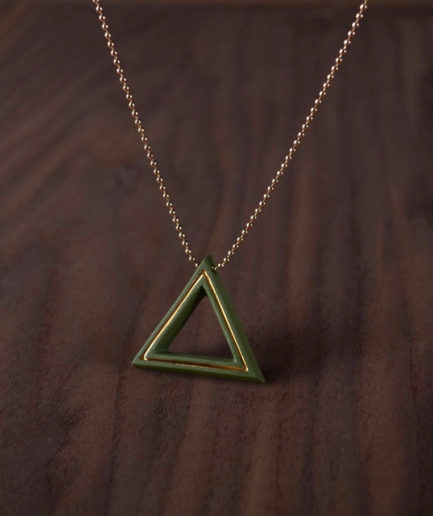 Geometrics ketting Triangle groen